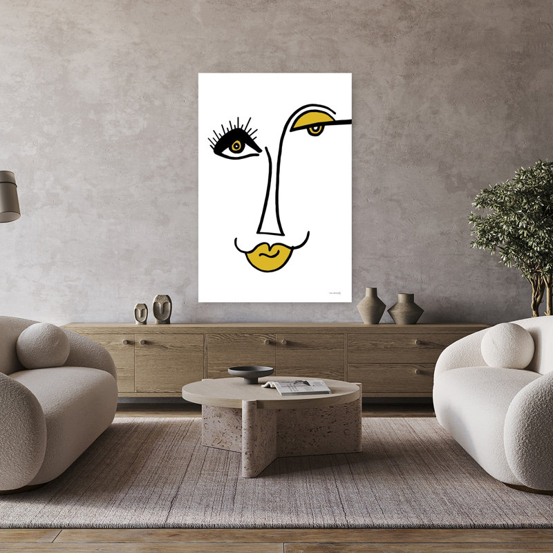 Art contemporain abstrait Pouted, H 48 po x l 32 po
