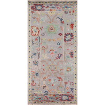 Handmade Wool Oushak Oriental Rug 3x6