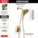 Tetra 17 Series Dual-Function Shower Faucet Trim, In2ition Shower Head with Handheld Spray Trim Kit