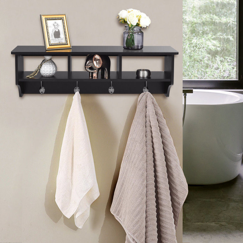 Portemanteau mural Standwood, Noir
