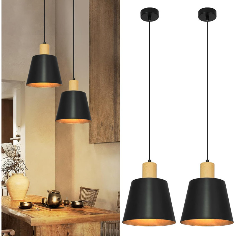 1 - Light Bowl Pendant, Matte Black, Black