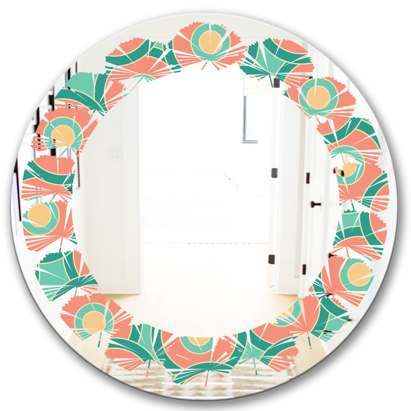 Miroir mural Leaves, H 31,5 po x l 31,5 po, VI Leaves Cottage