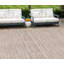 Tapis extérieur lavable rayé 9 pi x 12 pi cuivre et beige saumon