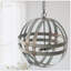 Lustre globe en fer 4 lumières Centeio
