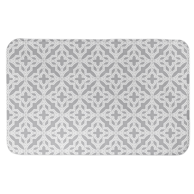 Tapis pour salle de bain Kerby, Gris