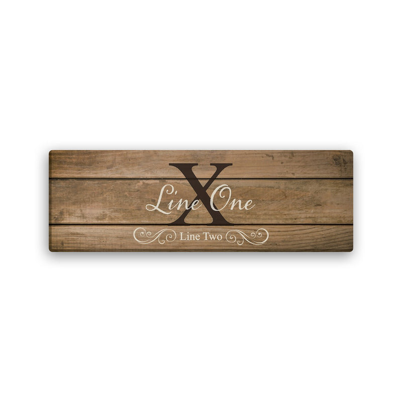 Family Name and Initial Gallery Wrapped Canvas