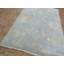 Tapis oriental bleu Oushak noué à la main bleu ciel délavé à la main