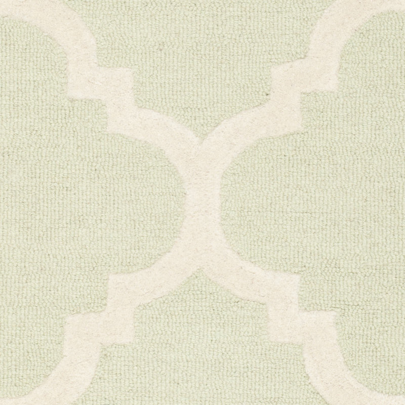 Cannen Hand Tufted Wool Geometric Rug, Rectangle 5' x 8'