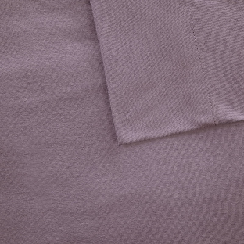 Twin XL Purple Jersey Knit Polyester Sheet Set