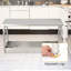 Table de travail pliante robuste pour bureau - Acier inoxydable 60 x 24 pouces - Certifié NSF - Tablette inférieure réglable - Portable, durable, facile à nettoyer - Solution de bureau commerciale - Couleur principale