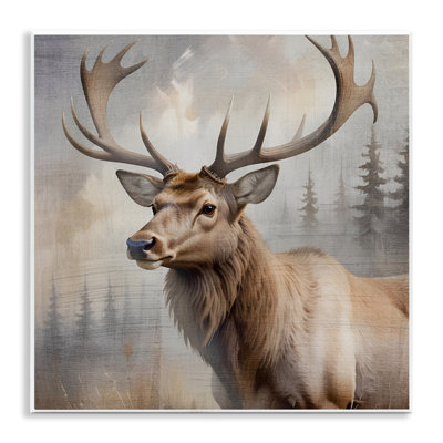 Graceful Forest Stag Wall Plaque, design by Susan Arnot