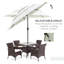 Parasol de marché extérieur à 3 niveaux avec manivelle, inclinaison à bouton-poussoir pour terrasse, jardin et pelouse Outsunny-20402406