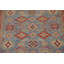 Tapis oriental géométrique bleu Kazak 9