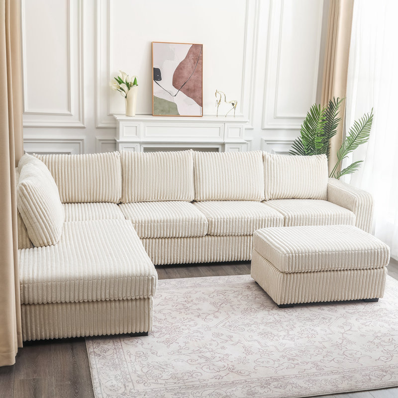 Ensemble de canapé Modern Arm, Blanc