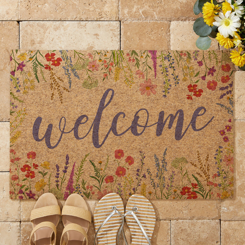 Paillasson Personnalisation Mall Welcome Spring, 18x27