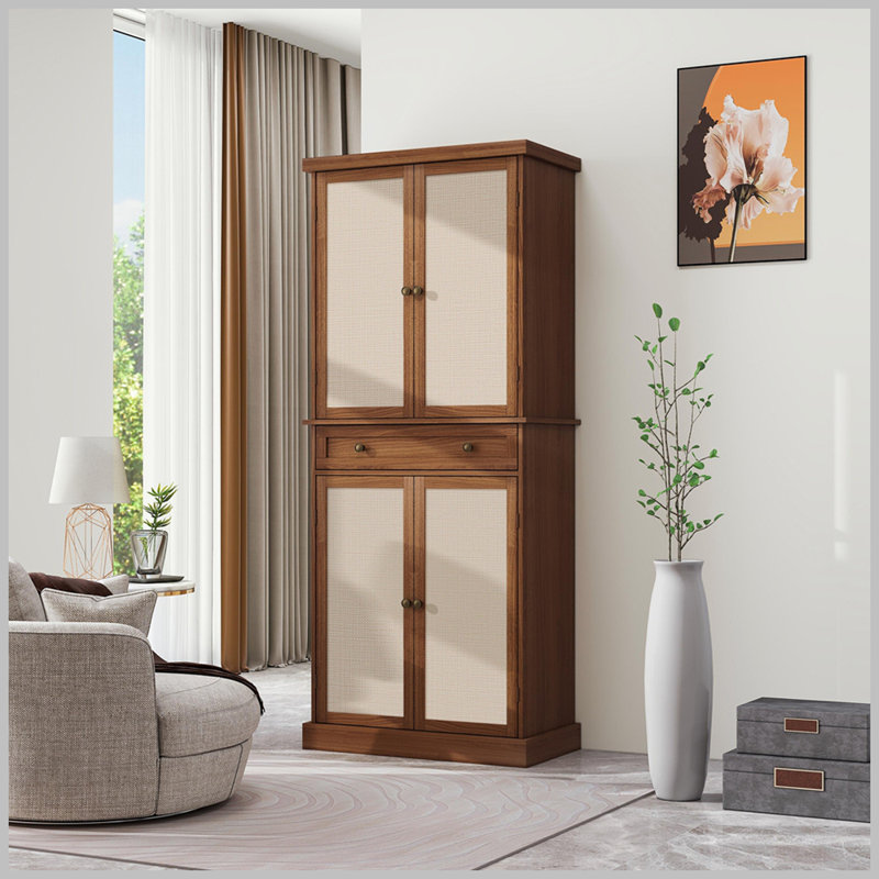 Herto Kitchen Pantry, Brown