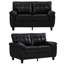 59" Modern Loveseat Couch with Storage – PU Leather 2-Seater Sofa, Wide Armrest Design & Hidden Compartment, Breathable Faux Leather (600 lb Capacity)-1796003890