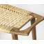 Tristan Natural Wood & Rattan Stool-408180273