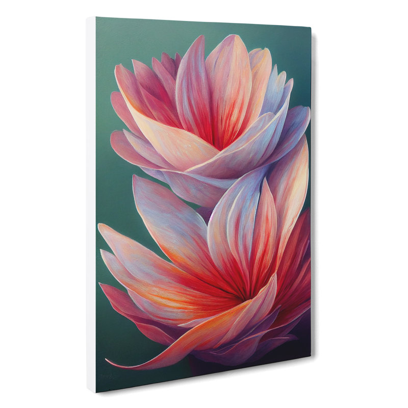 XC1022-2386X Grand Flowers - Wrapped Canvas Print, 50cm H x 35cm W x 3cm D