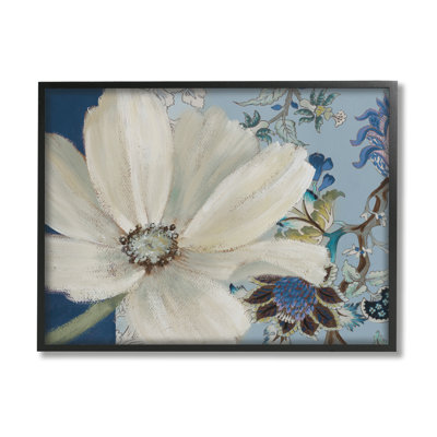 Fleur de Cosmo imminente et motif floral de vignes à motif cachemire