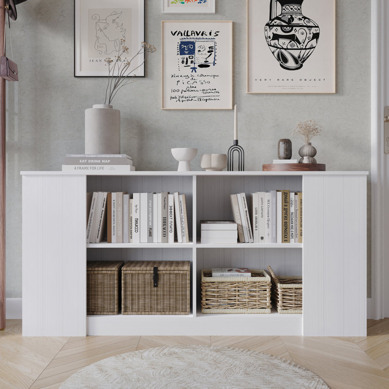 Buffet de 59,1 po de largeur Kondoju, Blanc