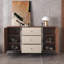 Buffet moderne en cuir avec rangement-107234800