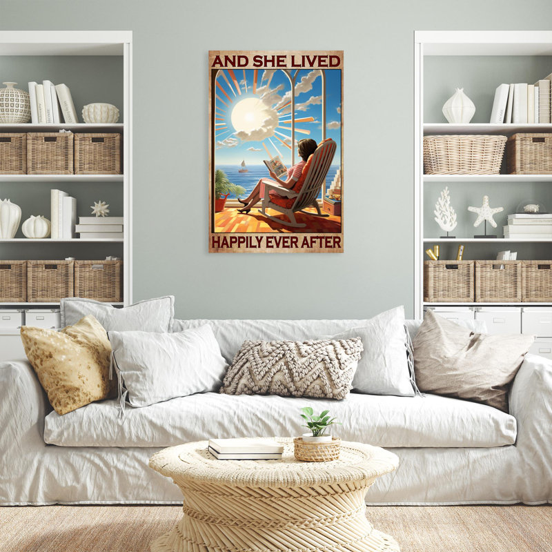 Ocean And She Lived Happily, H 36 po x l 24 po x P 1,25 po