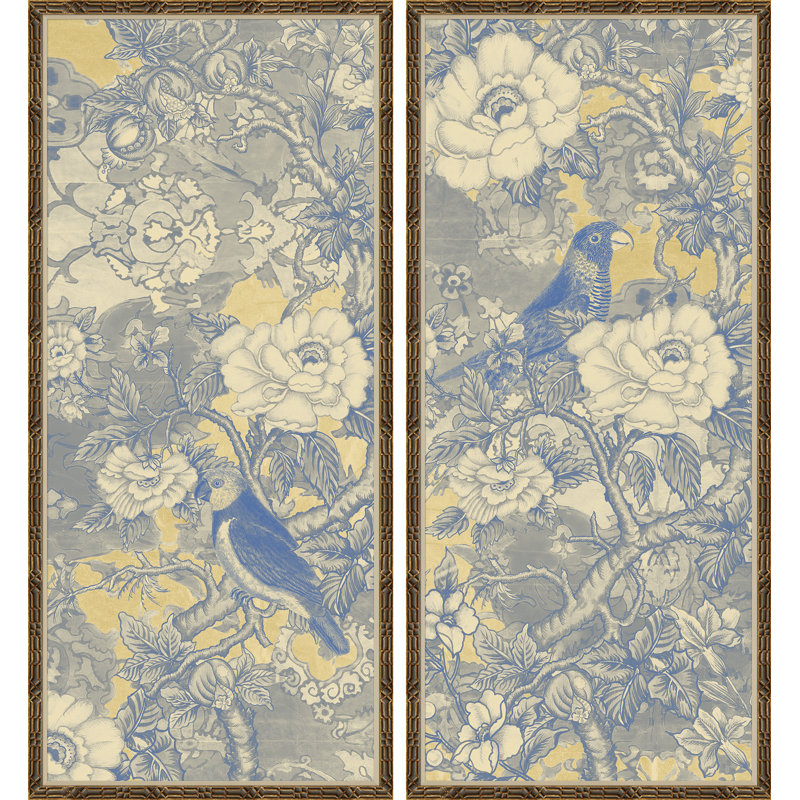 Fantasy Panel Print Soicher Marin, Blue/Yellow