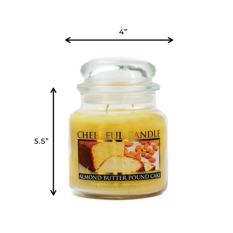 Bougie pour pot à gâteau en amande