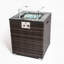 Table de chauffage au propane de 28 pouces - PE, foyer de jardin en carreaux de céramique brun foncé, puissance thermique de 40000BTU