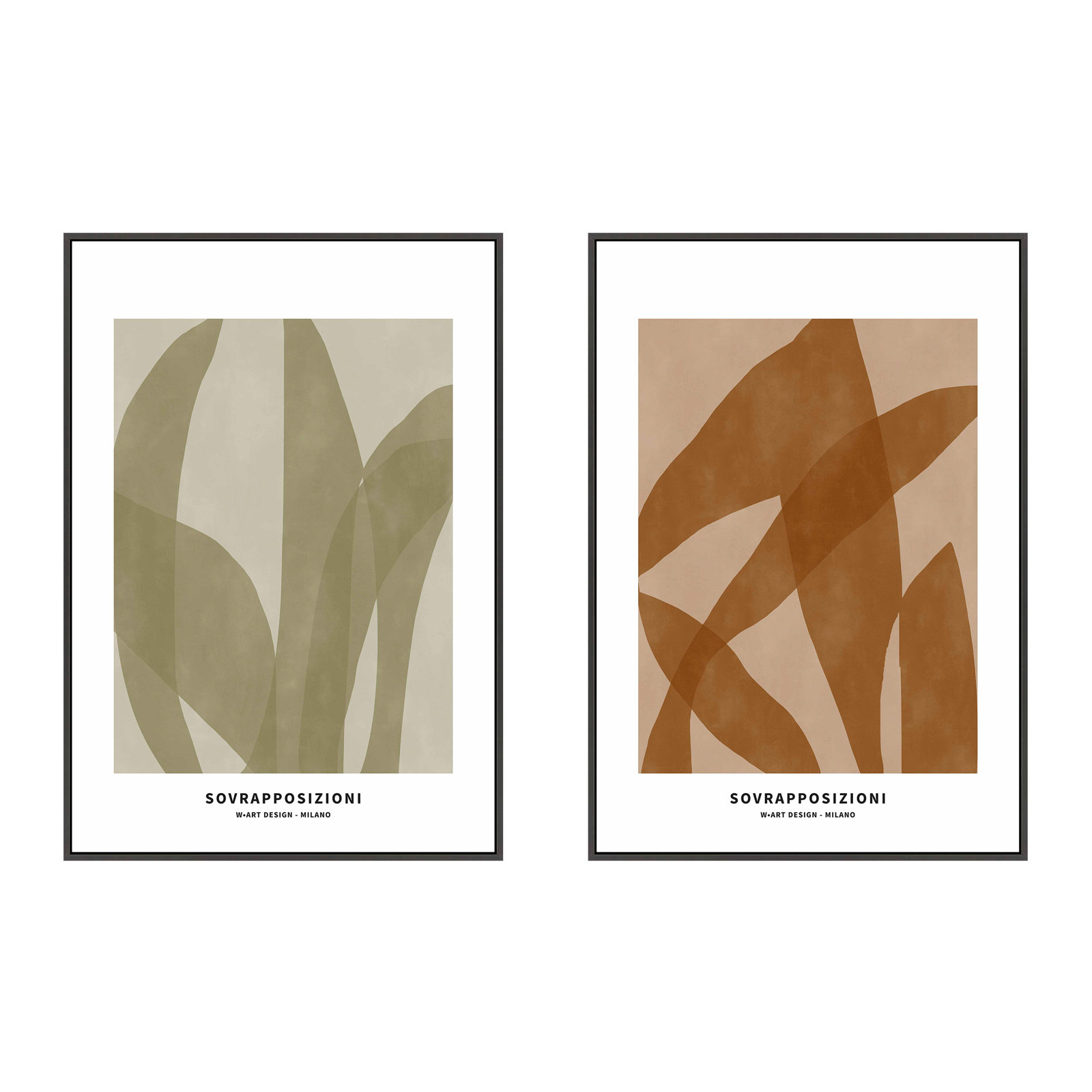 Marine Flora 3 And 4, Black, 50" H x 35" W x 1.25" D