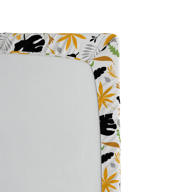 Microfiber Floral Fitted Sheet, Twin XL Fitted Sheet