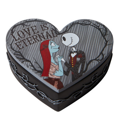 Disney Showcase Jack and Sally Trinket Box Figurine 1.3in H
