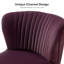 Leona Velvet Accent Chair with Metal Legs-896446413