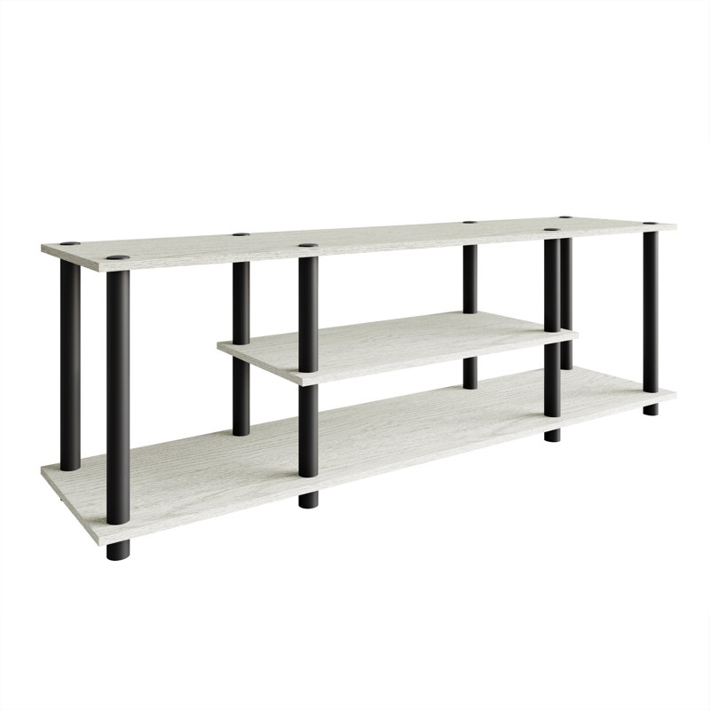 Meuble télé 3 niveaux Easy Twist, Gris clair