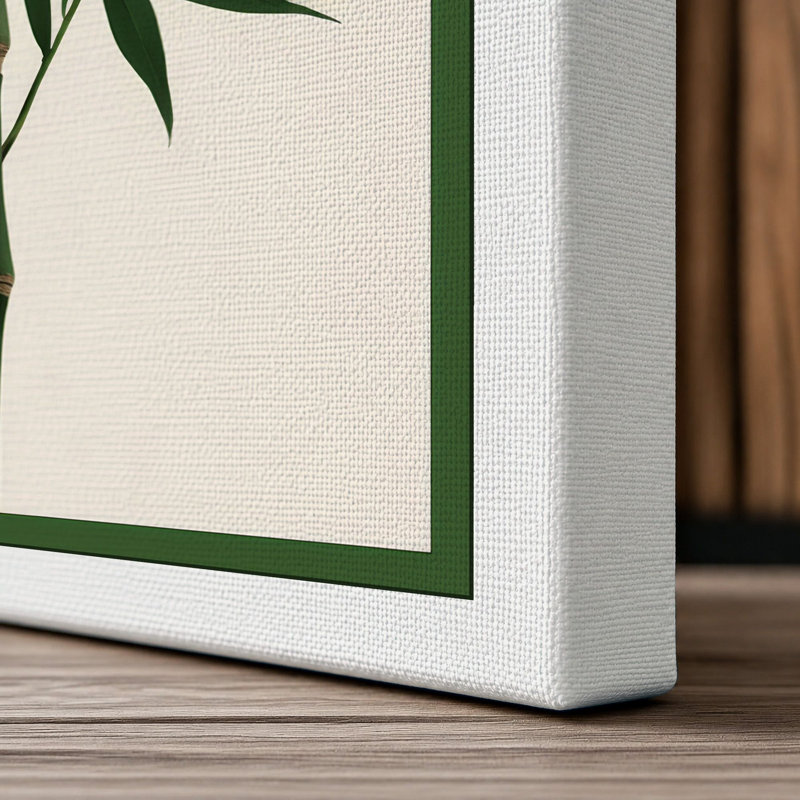 Bamboo Ascendant Botanical - Wrapped Canvas, White Border, 30x20 - 76.2 x 50.8 cm