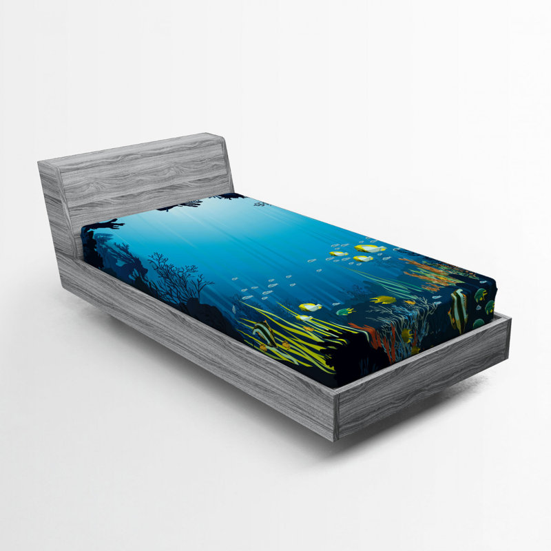 Ocean Microfiber Fitted Sheet, Twin XL Fitted Sheet