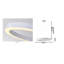 Luminaire suspendu moderne 1 lumière DEL blanche-275401035