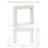 Modern Bolection Cast Stone Fireplace Surround with Bullnose Hearth-103801631-103801636