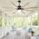 Brixham 76" 8- Blade LED Smart Chandelier Ceiling Fan with Remote Control and Light Kit Included