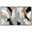 «Golden Archway Duo», ensemble de reproductions d'art encadrées sur toile dorées par Art Remedy, cadre argenté, 30 x 36-642501708-642501718