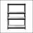 4 Tier Rectangular Bookcase With Adjustable Shelves, Perfect For Modern And Versatile Storage Solutions.