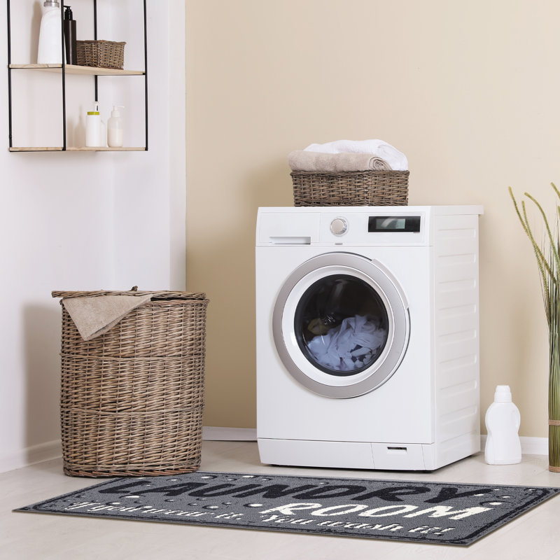 Tapis de couloir de salle de lavage antidérapant lavable à la machine, Tapis de couloir 1 pi 8 po x 4 pi 11 po