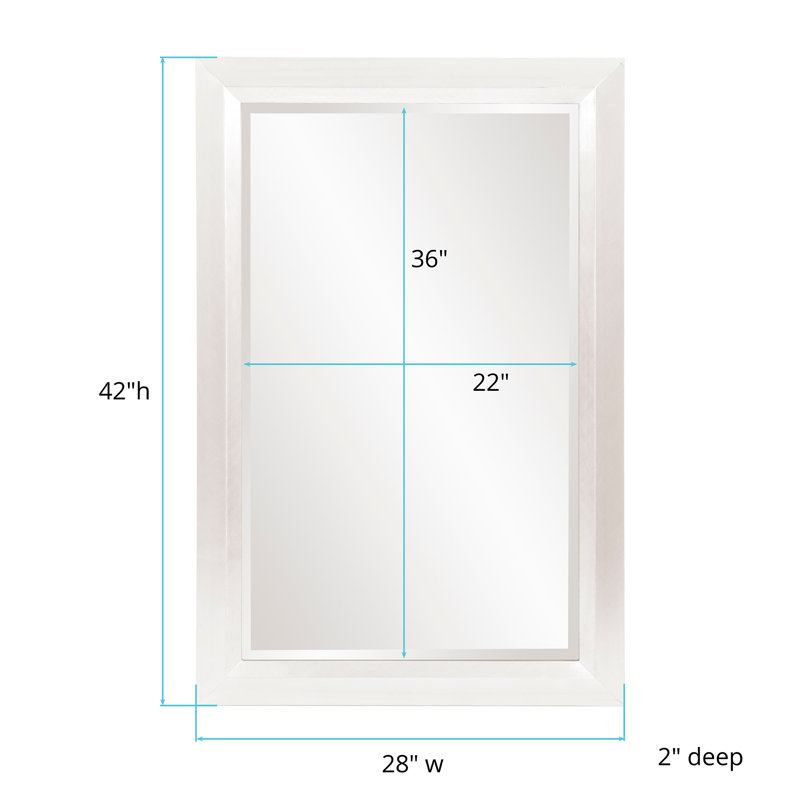 Buschwick Solid Wood Mirror, White