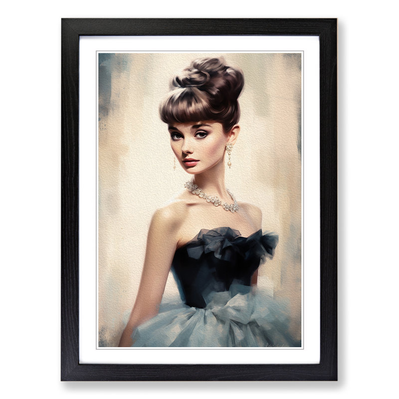 Single Picture Frame Print on Wood, Black Framed, 64cm H x 46cm W