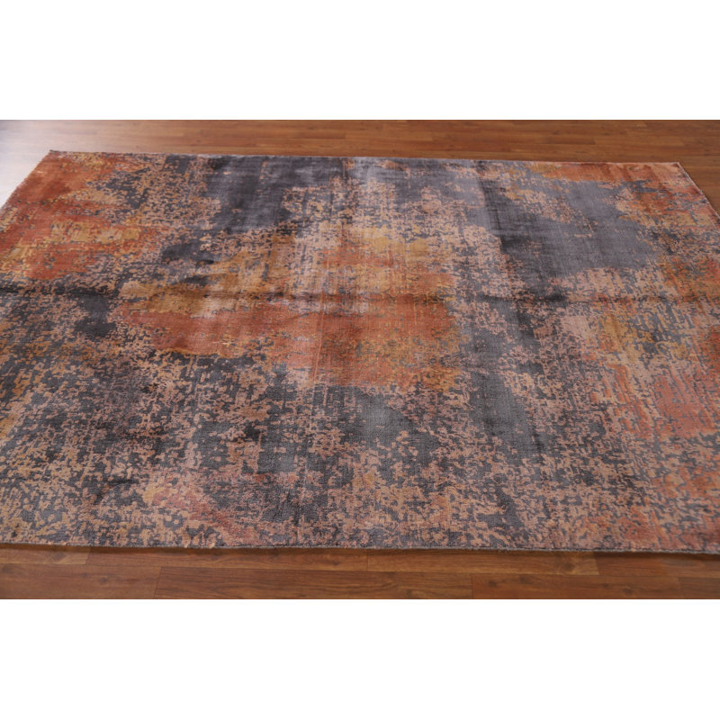 All-Over Modern Abstract Indian Area Rug 5x8