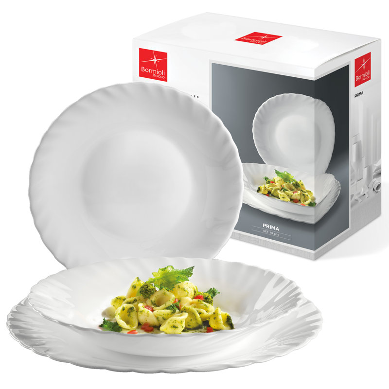 Piece Glass Dinnerware Set - Service for 6