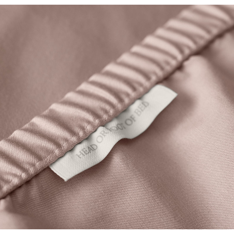 Percale Hemmed Sheet Set, King Sheet Set with 2 King Pillowcases, Dusty Rose