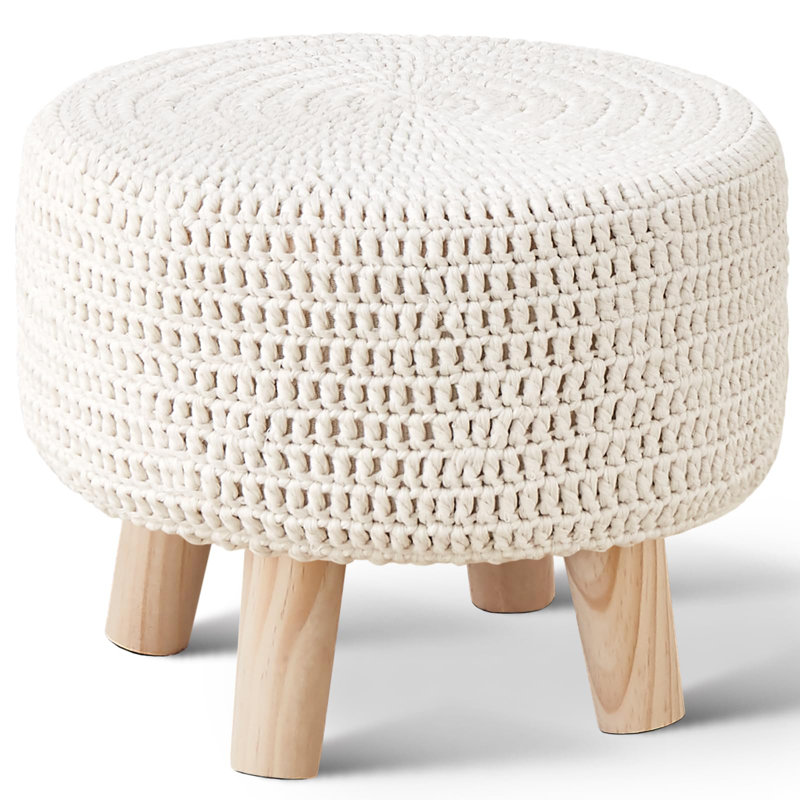 Repose-pieds Pouf, repose-pieds Boho 100% coton