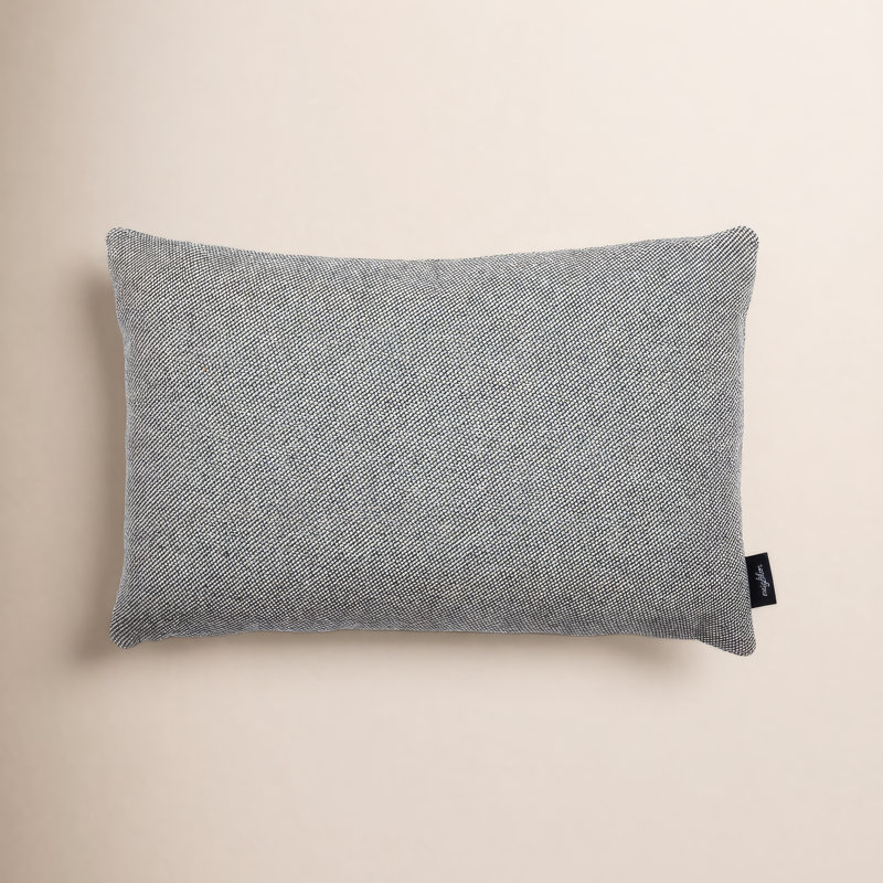 Crosshatch Throw Pillow, Charcoal